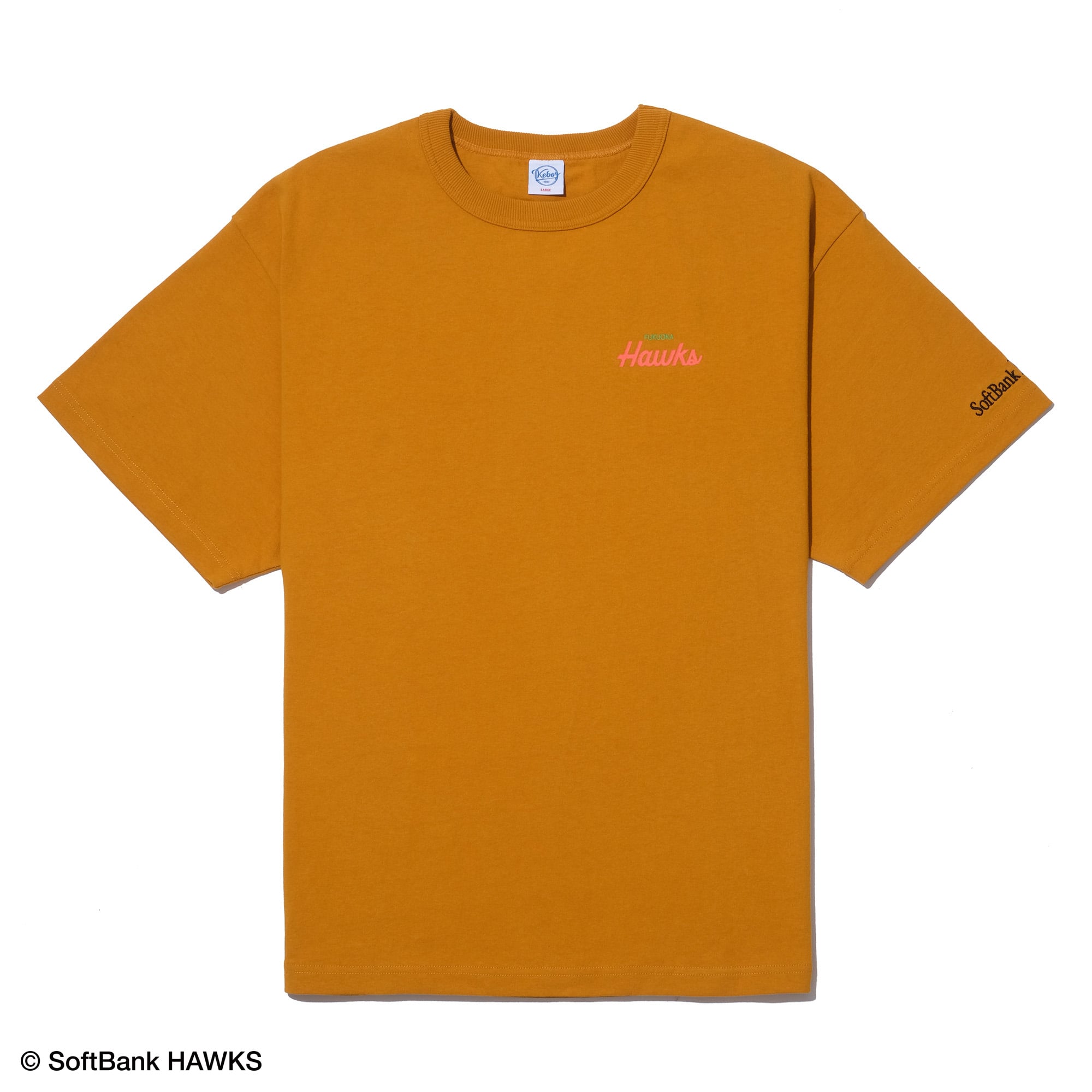 ホークス KEBOZ ケボズ イエロー オールドロゴ Tシャツ